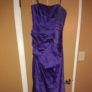 David's bridal purple prom dress